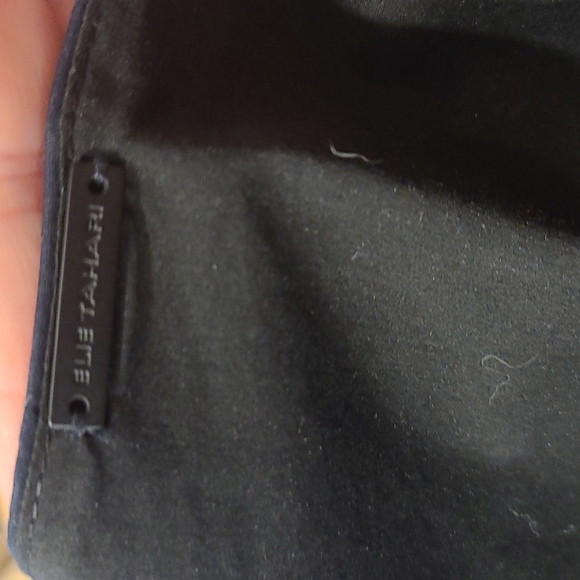 Elie Tahari Sonya Cotton Poplin Ruched-Front Sleeveless Blue Dress - Picture 6 of 8